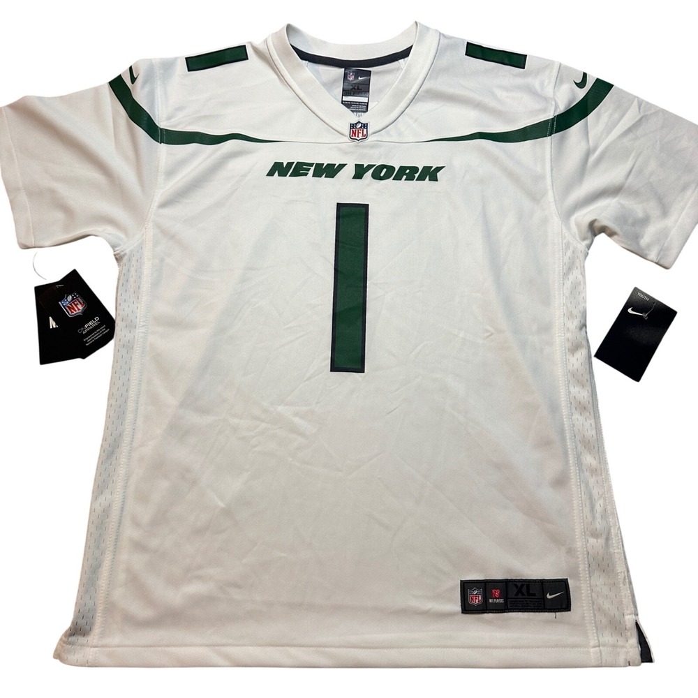 Nike NFL New York Jets Ahmad Sauce Gardner Game White‎ Jersey Youth XLarge NWT